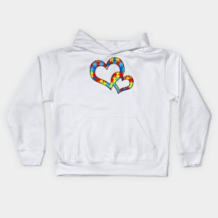 Autism Awareness Apparel & Gifts, Autism Puzzle Design, Heart Mom, Dad & Family Awareness Support Kids Hoodie